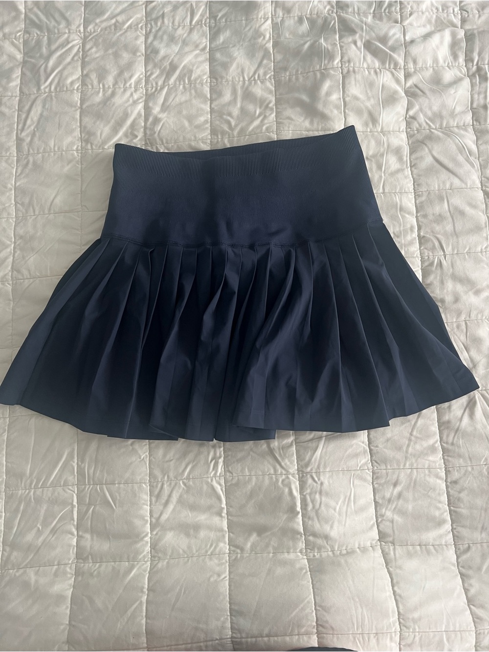 Wilson Navy Pleated Mini Skirt